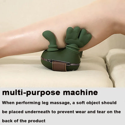 Brushless motor button biomimetic palm neck massager with 3 levels of strength and 2 levels of hot compress